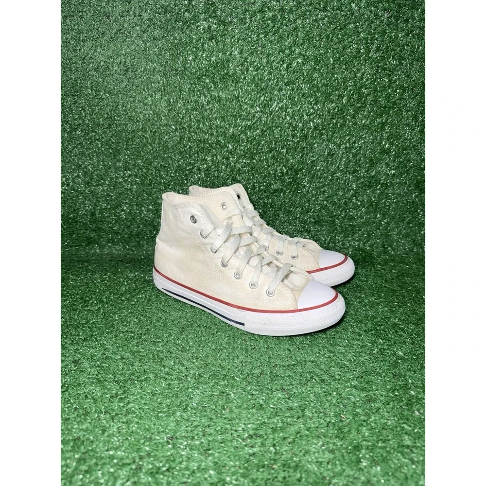 Converse All Star High Top Youth Size 2.5Y White Classic Shoes Retro Sneakers